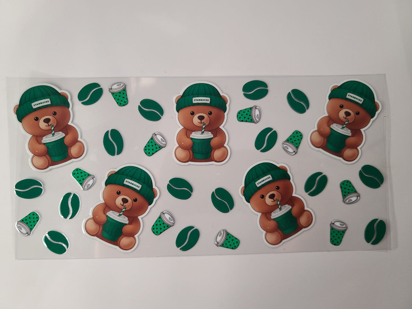 Green Starbucks Coffee Bear