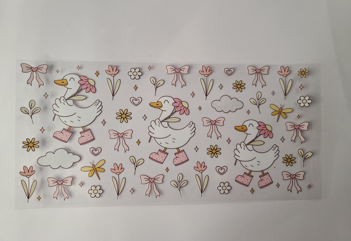 Ducks Flowers Bows