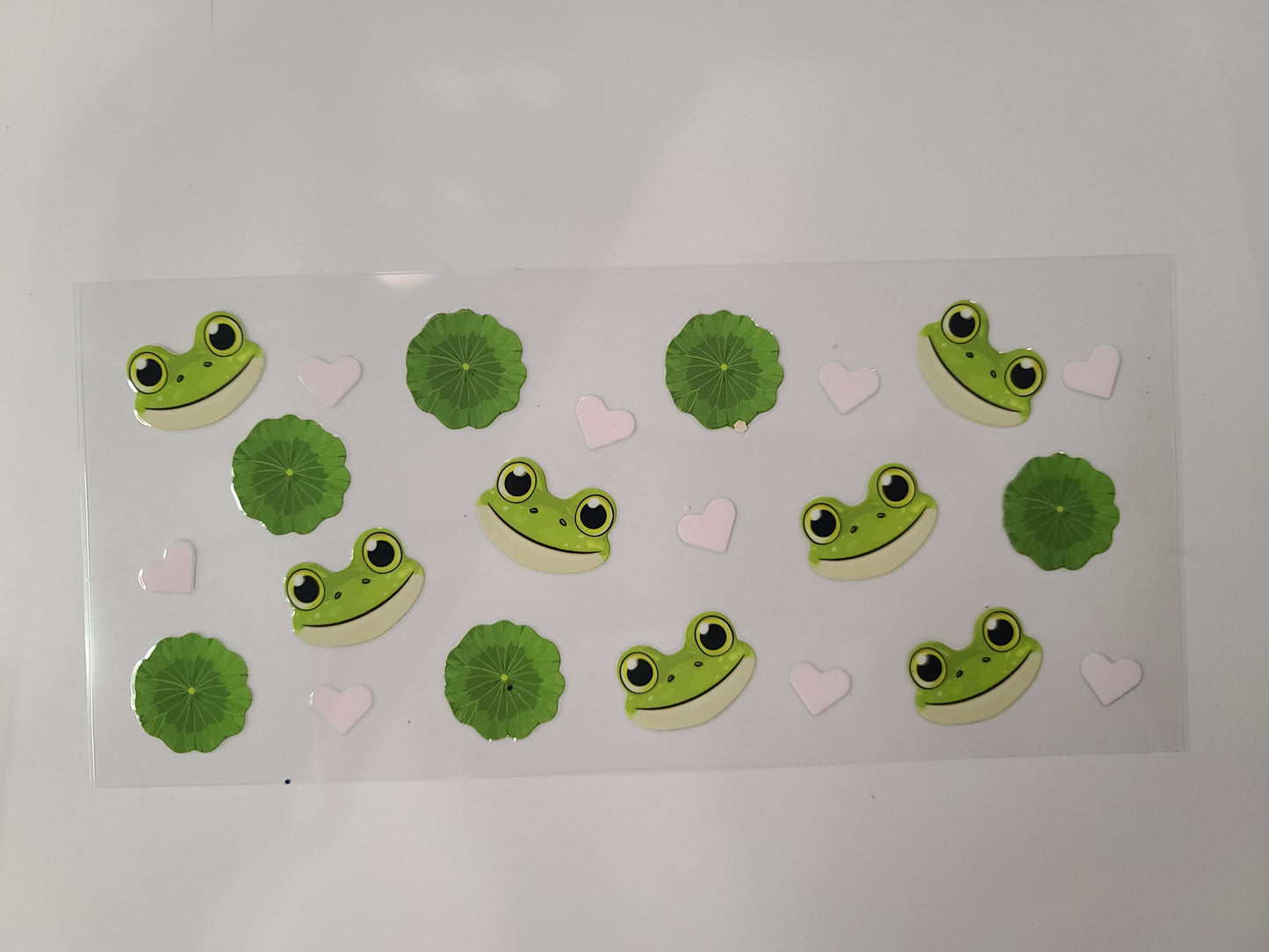 Frog Heads Lilypad's and Hearts