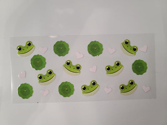 Frog Heads Lilypad's and Hearts