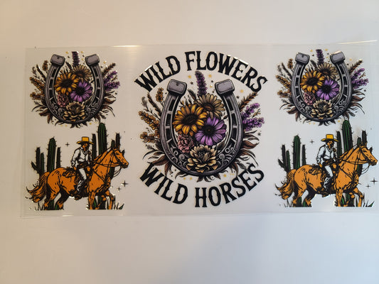 Wild Flowers Wild Horses W14
