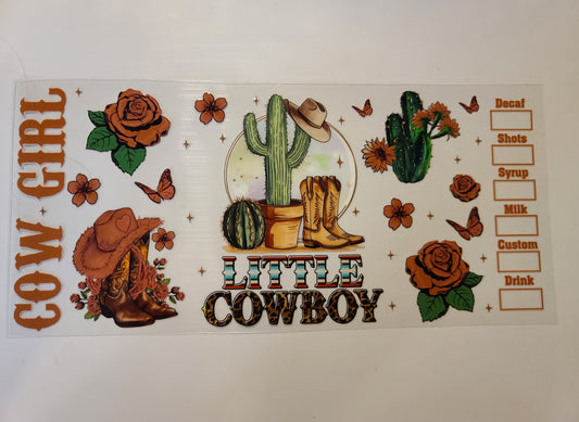 Cow Girl Little Cowboy W15