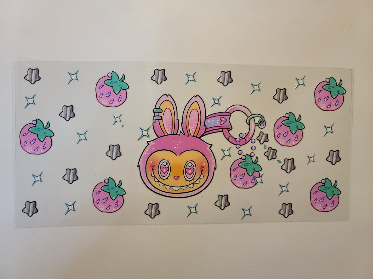 Labubu Strawberries Hearts Stars