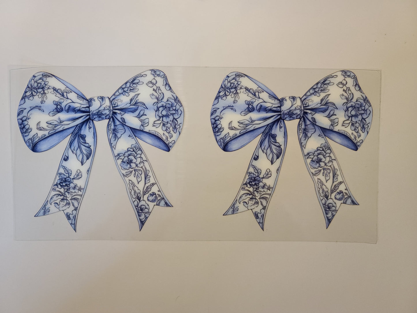 Blue Floral Bows