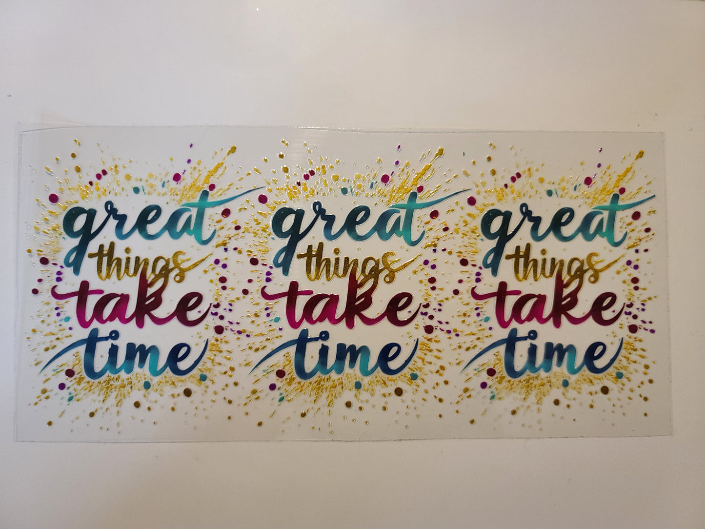Great Things Take Time