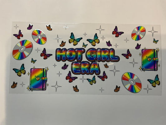 Hot Girl Era Rainbow Print Quote