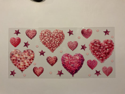 Pink Hearts Flower Petals