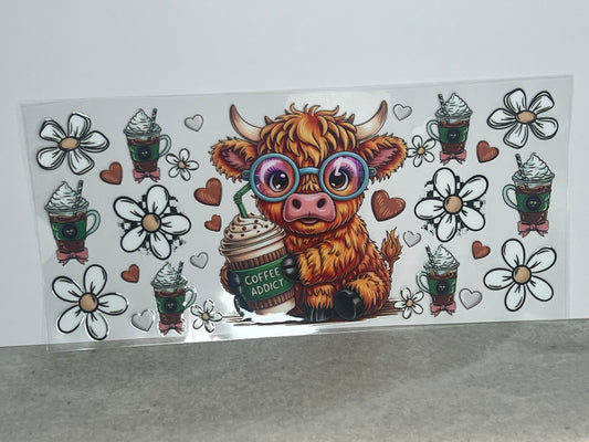 Highland Cow Coffee Addict