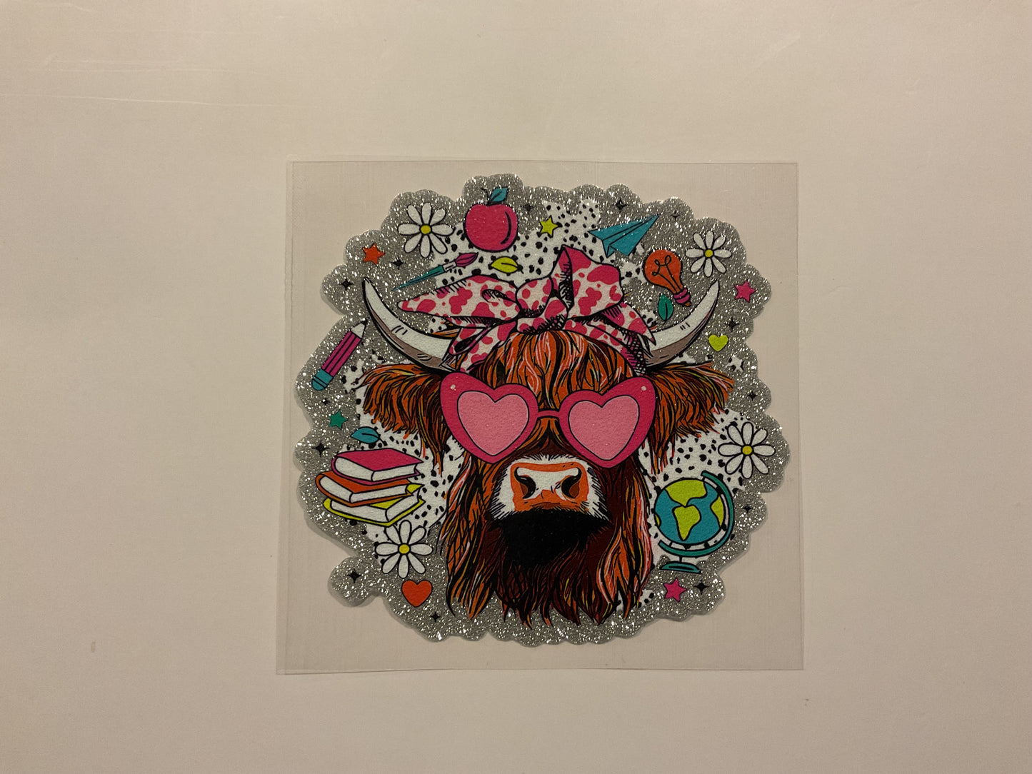 Highland Cow Teacher Objects ~ Decal