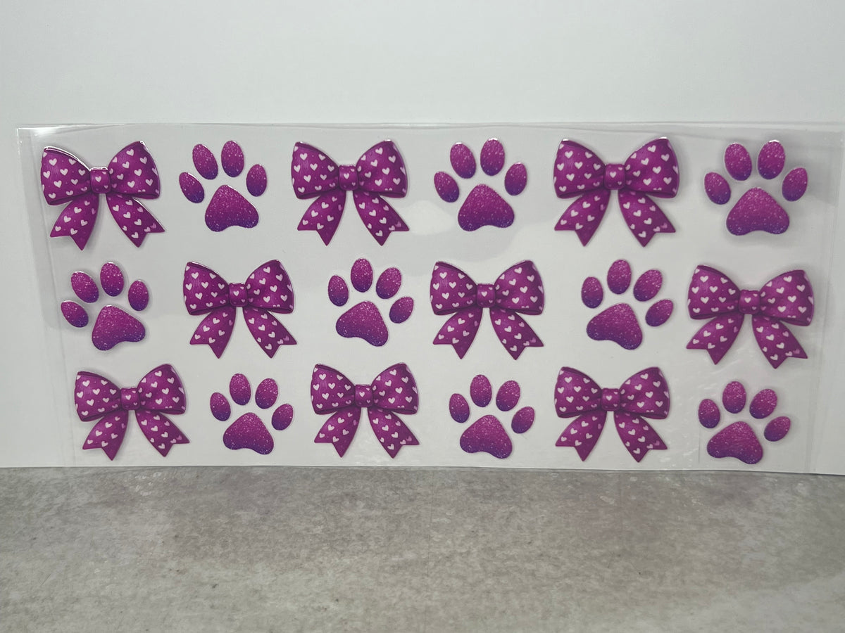Pink Bows & Dog Paws
