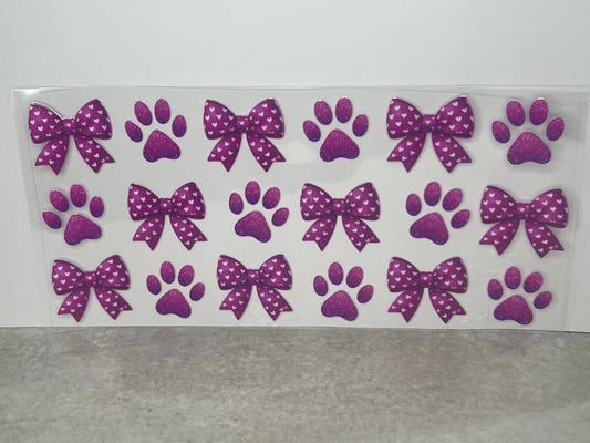 Pink Bows & Dog Paws