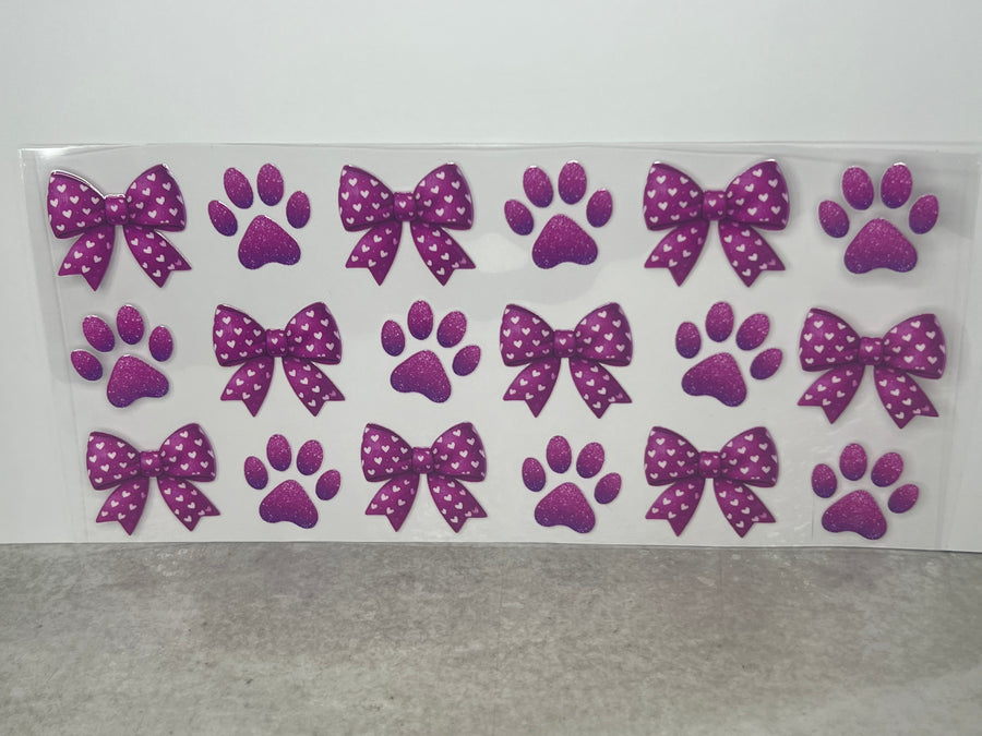 Pink Bows & Dog Paws