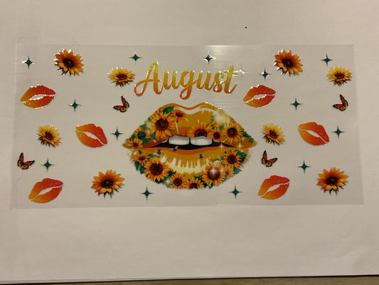 August Lips Flowers Butterflies