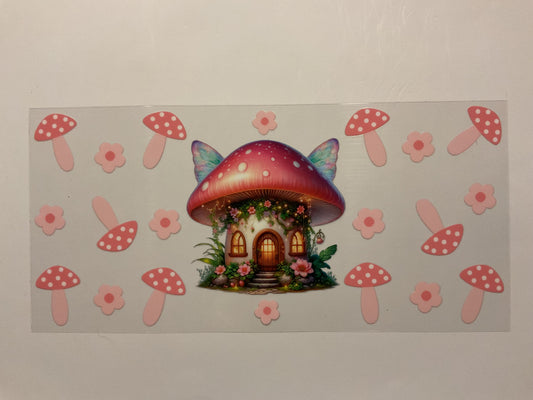 Mushroom Fairy House Flowers