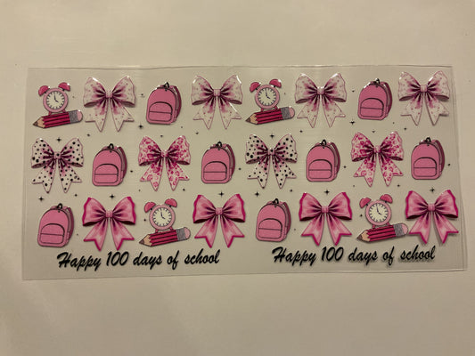 All Pink School Supplies Teacher