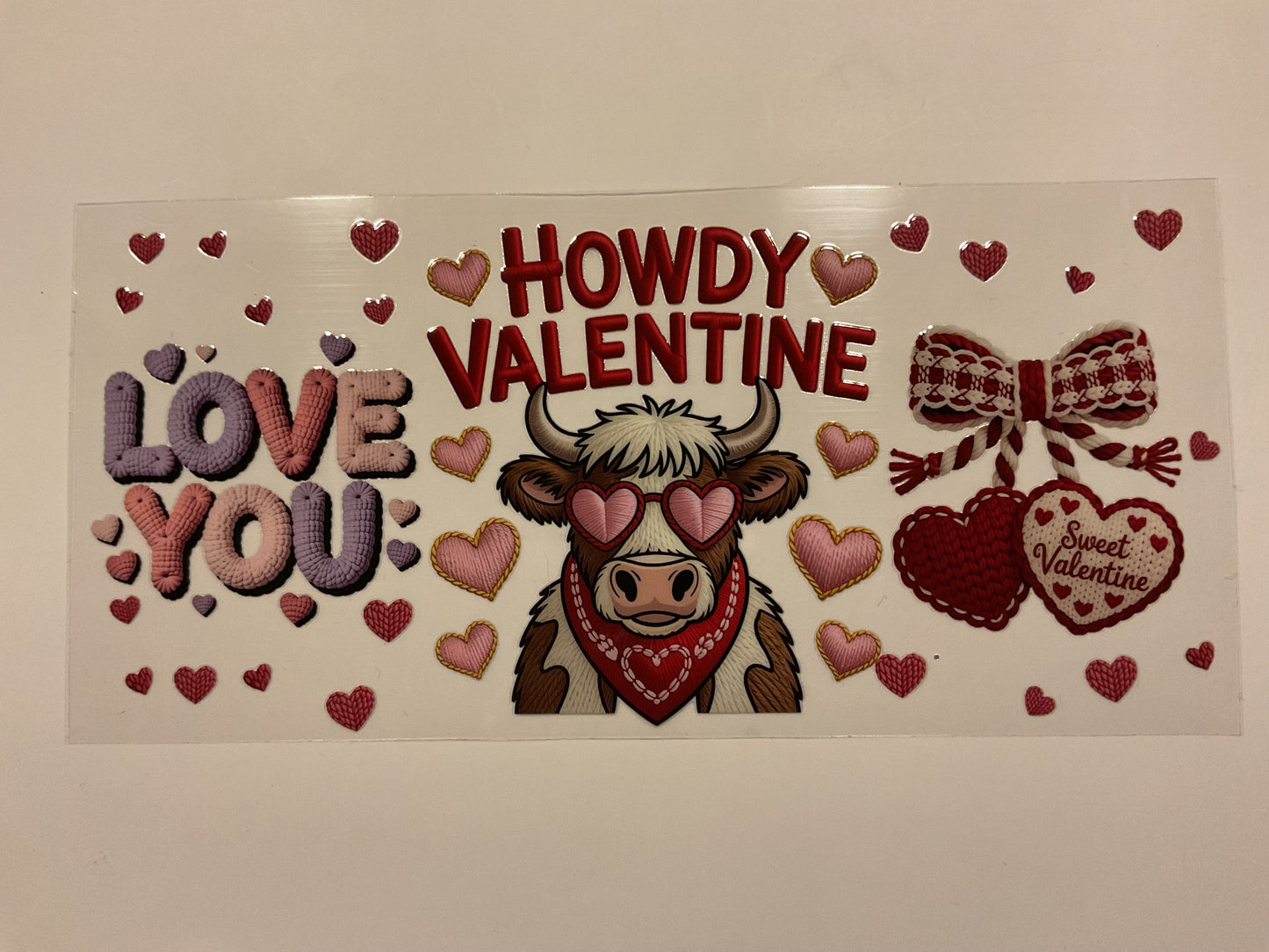 Valentines Highland Cow Howdy Vaeentine Sweet Valentine