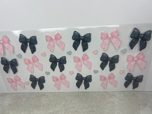 Pink and Black Bows