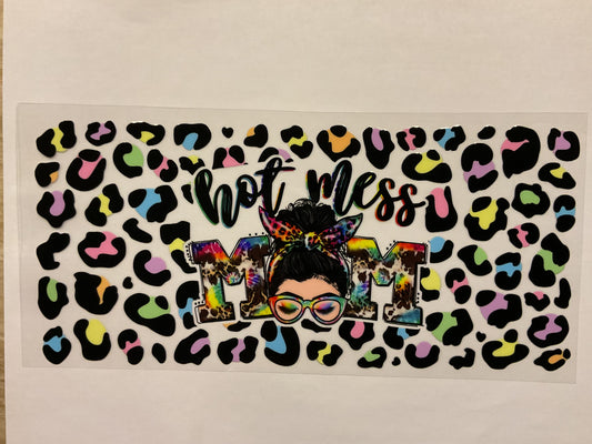 Hot Mess Mom Pastel Cheetah