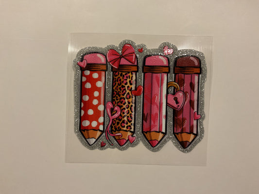 Pink Pencils ~ Decal Teacher