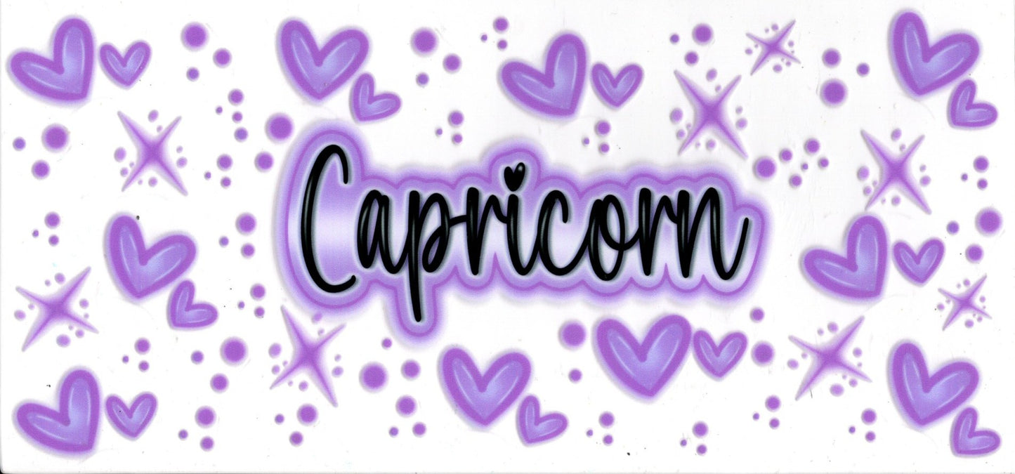 Capricorn Purple Hearts