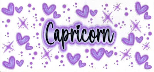 Capricorn Purple Hearts