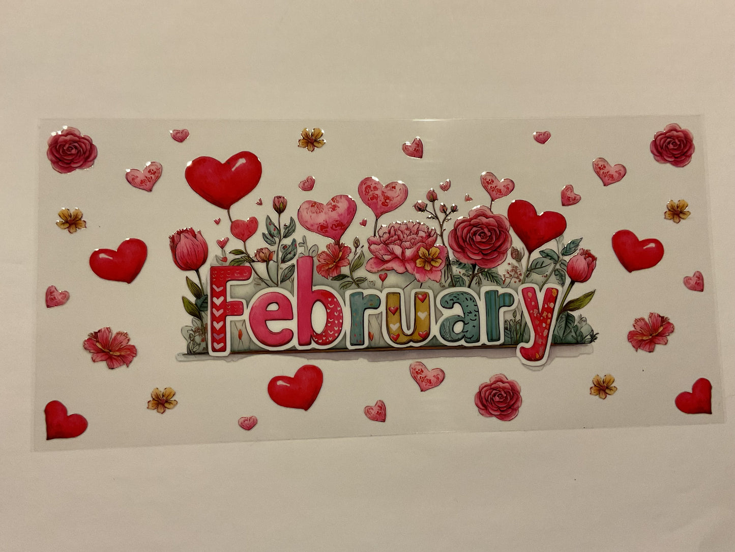 February Seasonal Hearts Flowers