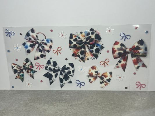 Cow Print Bows