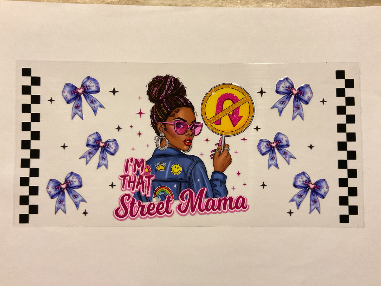 I’m That Street Mama Blue Bows