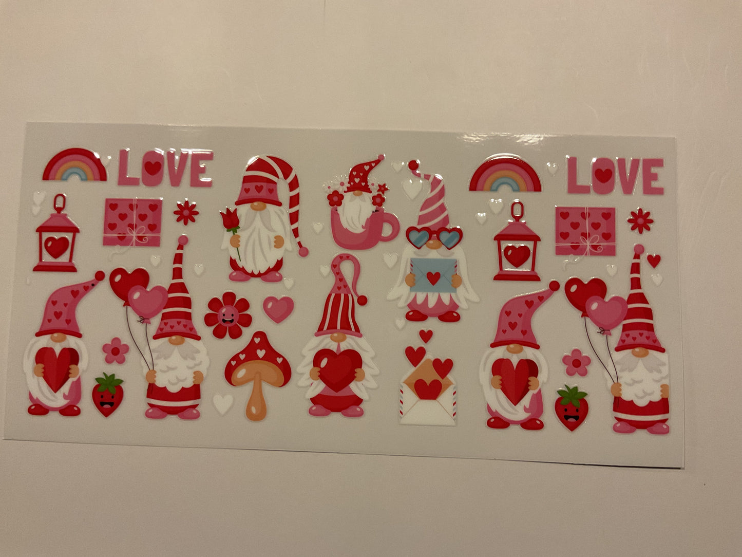 Valentines Gnomes Love Rainbows Hearts