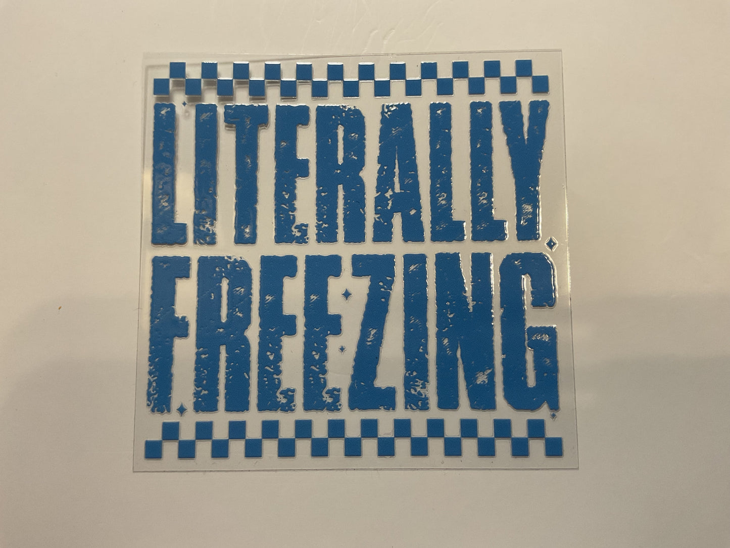 Literally Freezing ~ Decal Quote