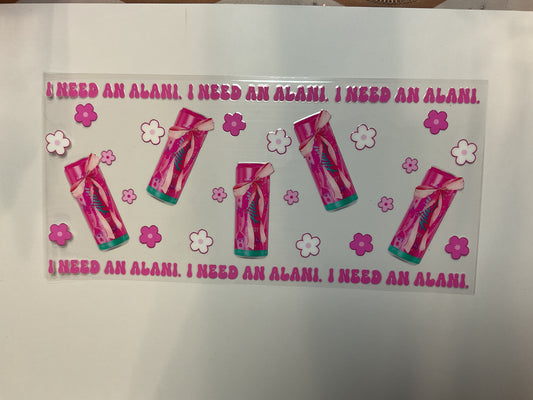 Pink Alani With Flowers