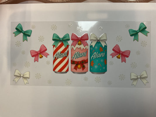 3 Alani Christmas Cans