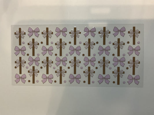 Crosses With Purple Bows Faith