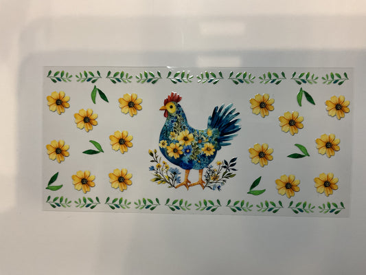 Chicken ~ Navy and Yellow