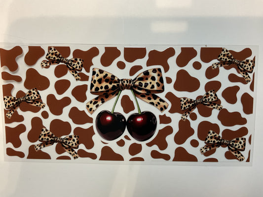 Cherries With Cow Print
