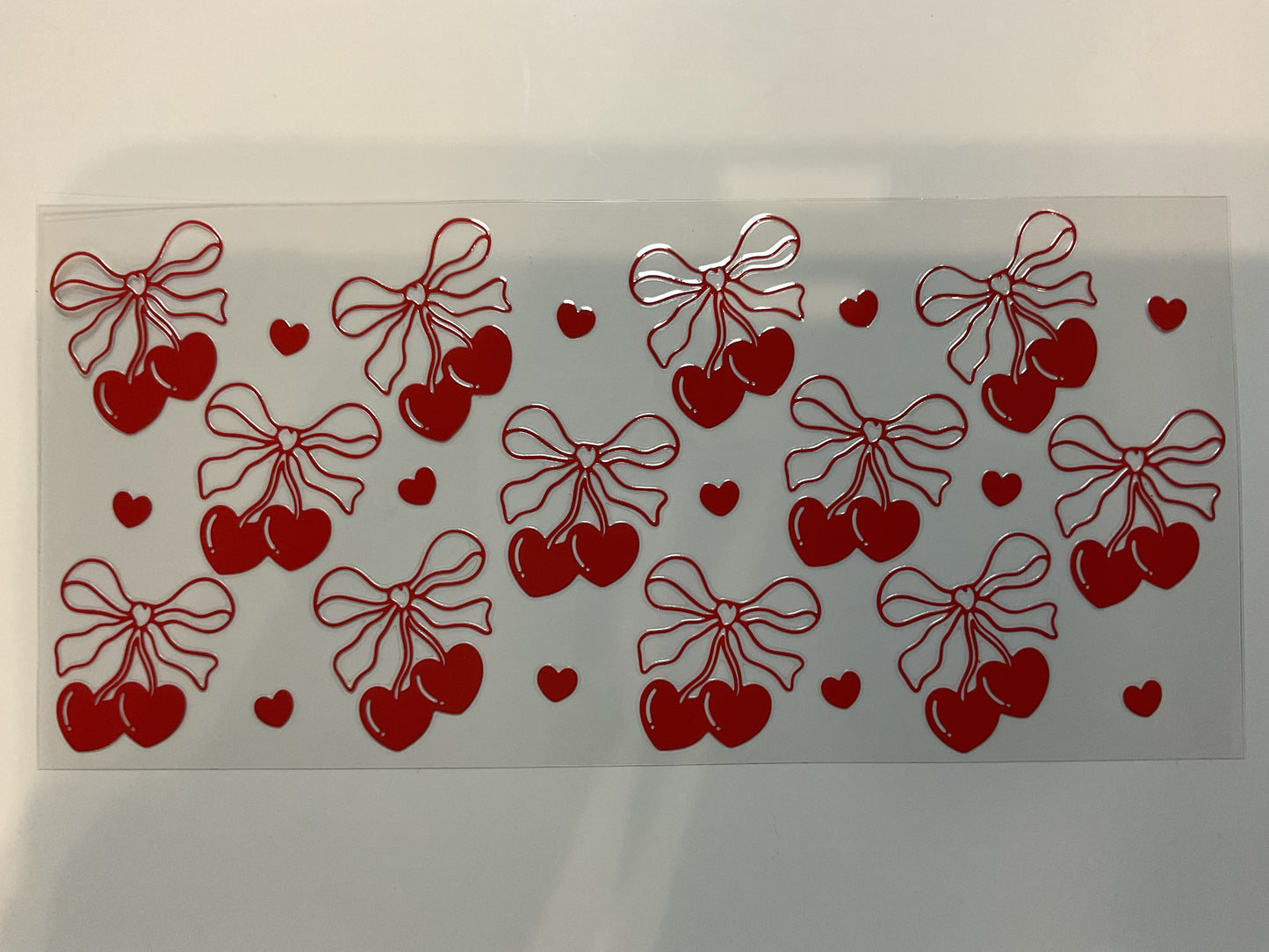 Red Heart Cherries With Bows