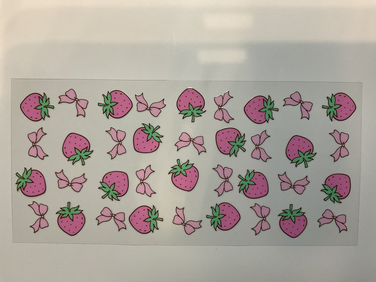 Pink Strawberries and Bows