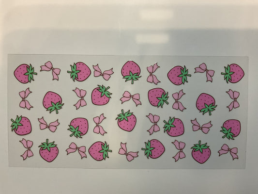 Pink Strawberries and Bows