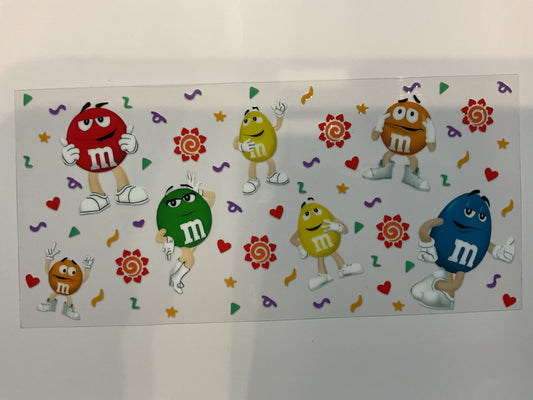 Colorful M&M’s With Suns and Hearts