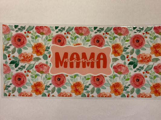 Mama Pink and Orange Flowers