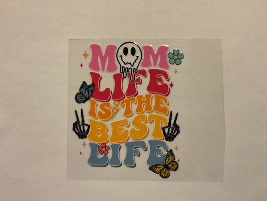 Mom Life Is The Best Life Butterflies Flower Smile ~ Decal