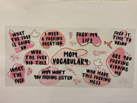 Mom Vocabulary Pink
