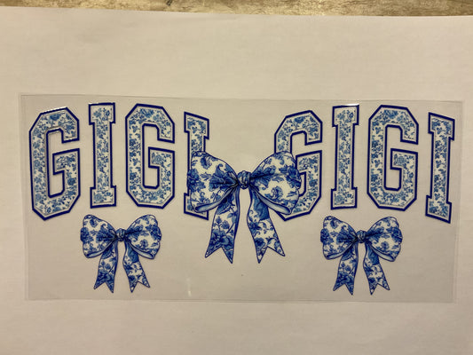 Gigi Blue Floral Bows