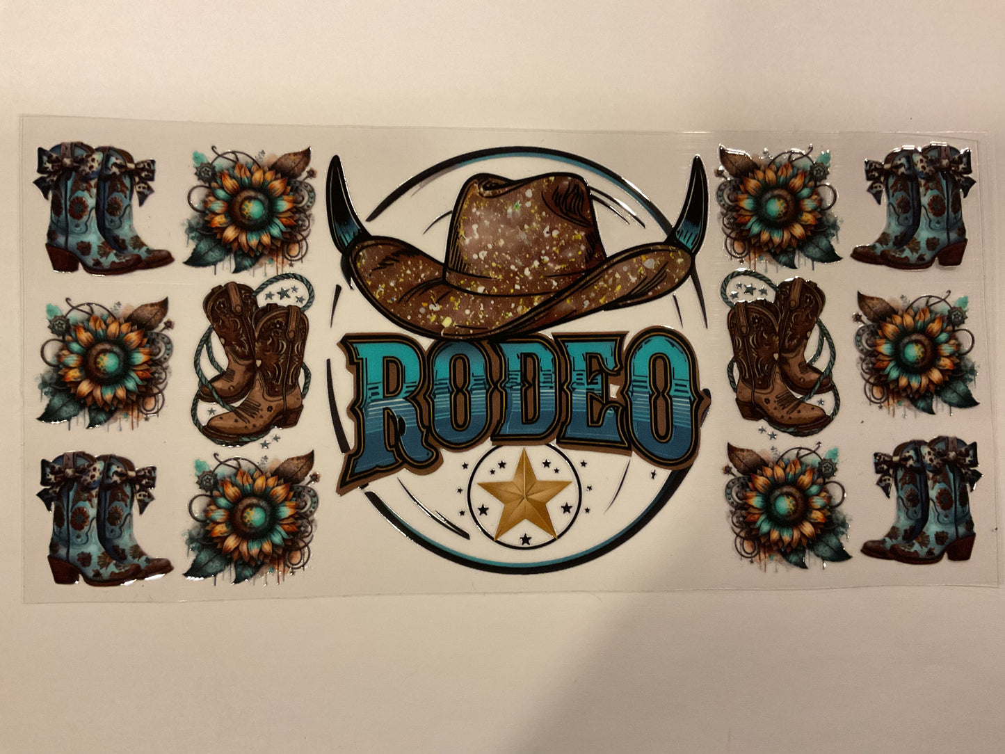 Rodeo Western Hat Boots Flowers Bows