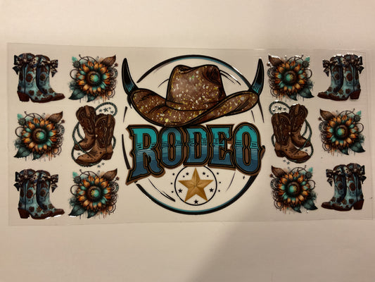 Rodeo Western Hat Boots Flowers Bows