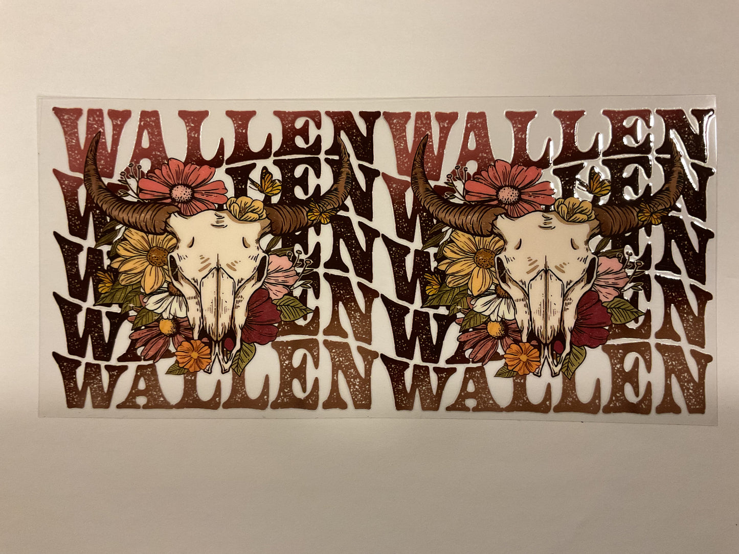 Morgan Wallen Western Bull Skull Flowers