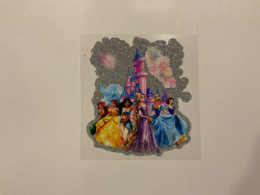 Disney Princesses and Castle ~ Decal