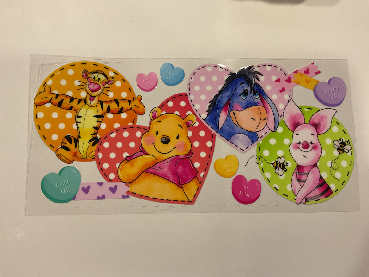 Disney Pooh, Eeyore, Piglet & Tiger Conversation Hearts Valentines