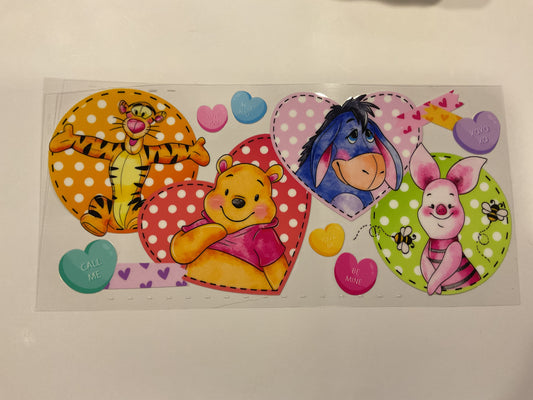 Disney Pooh, Eeyore, Piglet & Tiger Conversation Hearts Valentines