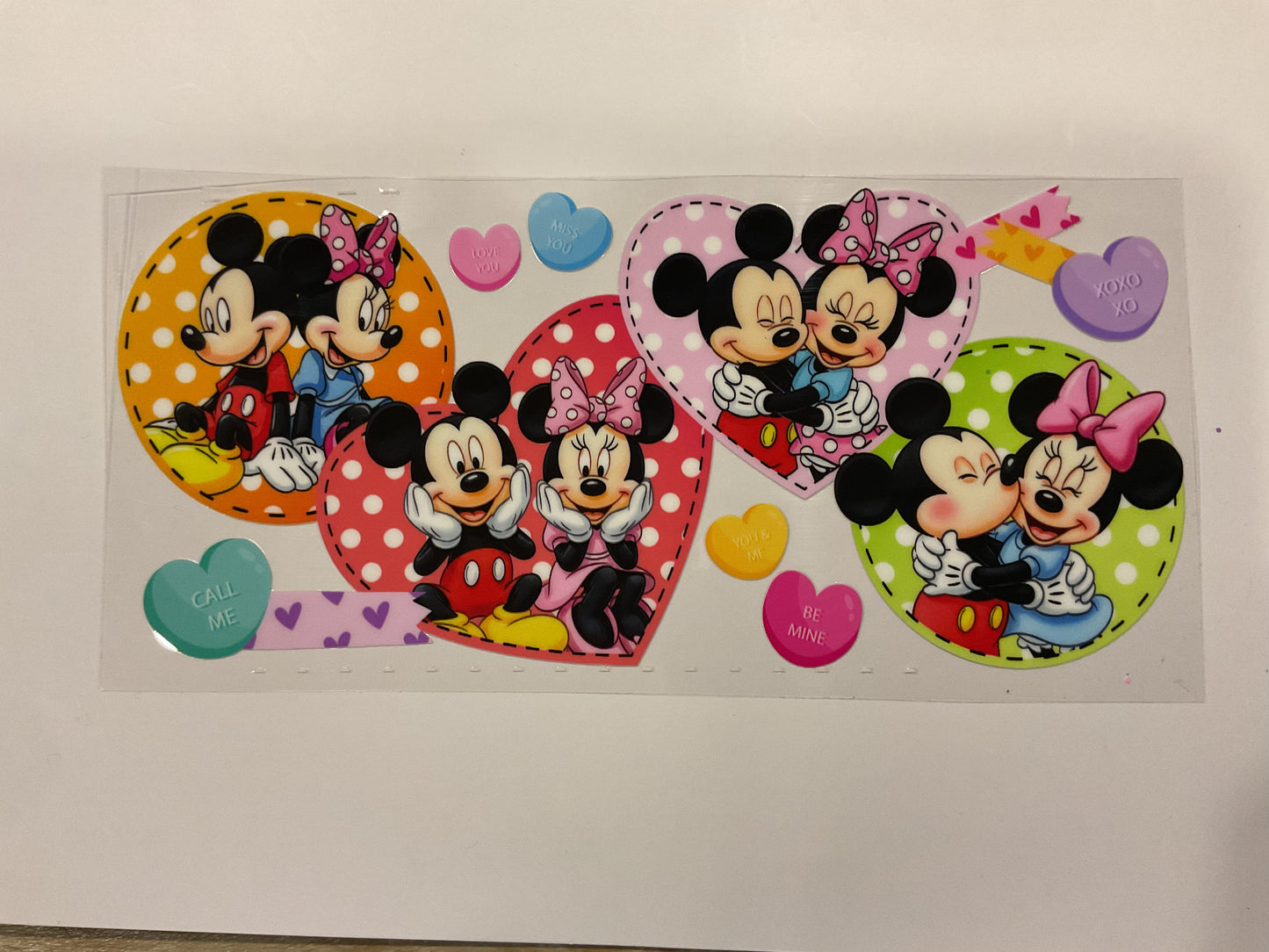 Disney Mickey and Minnie Conversation Hearts Valentines